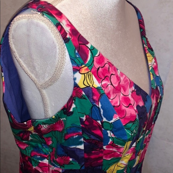 Jones New York Casual Springtime Sleeveless Dress - Picture 9 of 11